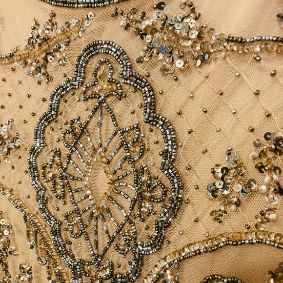 Pisarro Nights Beaded Mesh Gown - Picture 4 of 8